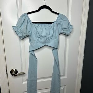 Amazon Blue Crop Top- ON HOLD